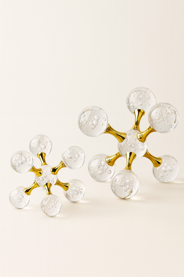 Aura|Crystal Gold Orbs Table Decor