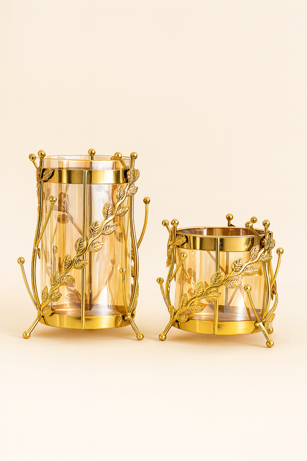 Aurous|Gold Leaf Vase|Candle Holder