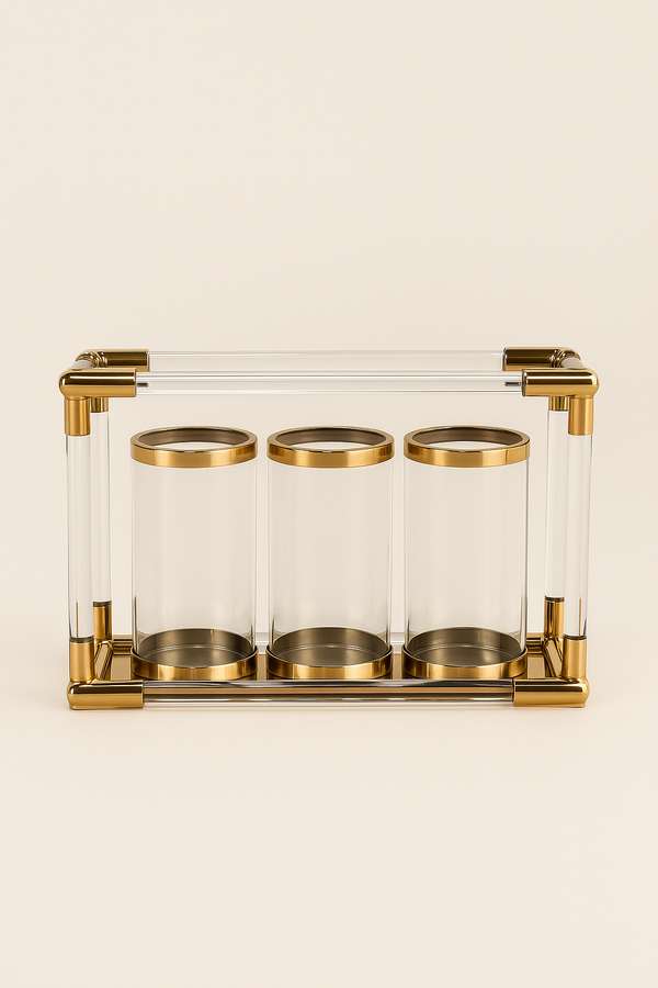 Trinity | Luxe Glow Hurricane Lantern