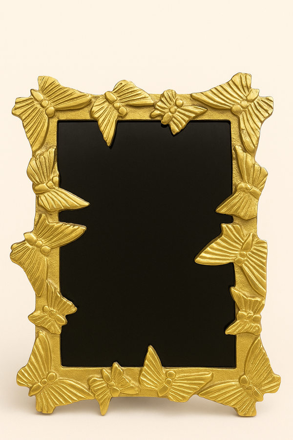 Golden Flutter Photo Frame